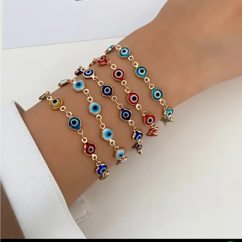 Greek Evil Eye Multicolor Bracelets choose your eye 👁️ color NW 5 to choose from